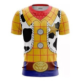 Camiseta Camisa Cosplay Uniforme Xerife Woody 3d Envio Hoje