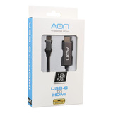 Cable Usb-c A Hdmi De Ultravelocidad Aon, 4k, Compatible Con