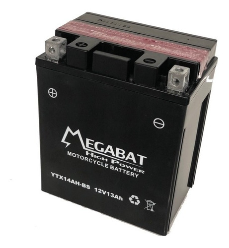 Bateria Megabat Ytx14ah Gel Yamaha Grizzly Yb14-a2 Emporio