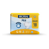 Fralda Bigfral Regular Plus Tamanho G - 18 Unidades