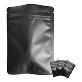 Paquete De 100 Bolsas De Mylar Mate Negras 5.5x7.8 PuLG...