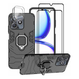 Funda Para Realme C53/c51 Uso Rudo + 2 Micas + 2 Lentes