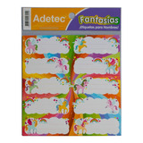 Pack 2 Etiqueta Adh Escolar Fantasia Niña 1 Lamina Adetec