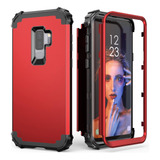 Funda Para Galaxy S9 Plus Idweel Cuerpo Completo Color Rojo
