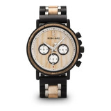 Reloj De Madera Bobo Bird Original Negro Con Café Ws