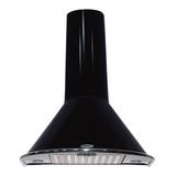 Campana Cocina Circular 60 Negro Luz Led Motor Turbo 1000m/3