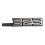 Emblema Mazda 323 Placa Cromada ( Incluye Adhesivo 3m) Mazda 323