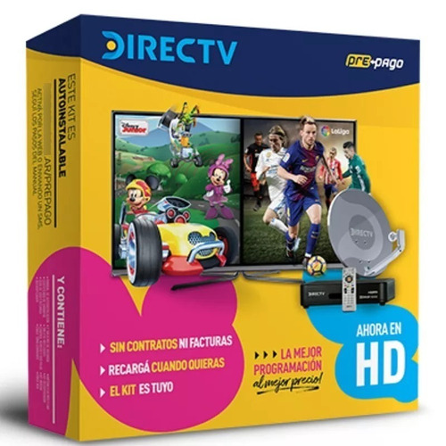 Kit Prepago Directv Full Hd Envio Gratis. Antena De 60cm 