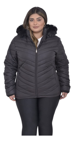 Bombojaco Feminino Jaqueta Impermeável Puffer Forrada