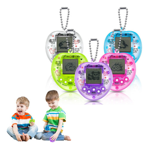 5pcs Mascota Digital Virtual Electrónica Con Llavero