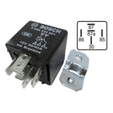 Rele Auxiliar 5 Term. 12v 30a C/suporte Preto