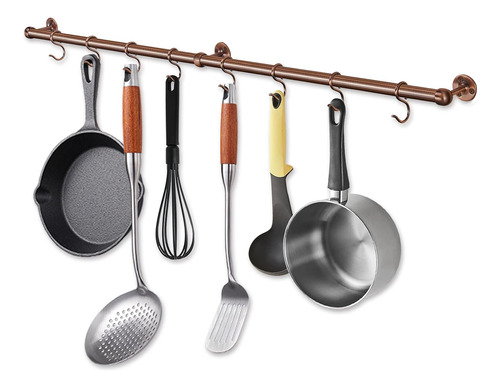 Rothley Hanging Pot Rack Hanger: 39.4 Inch Stainless Stee Aa