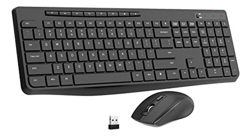 Combo Teclado Y Mouse Inalámbrico Compatible Con Windows/mac