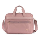 Pasta Executiva Feminina Polo King Impermeável Notebook 17 Cor Rose