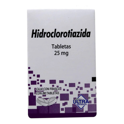 Hidroclorotiazida 25mg C\u002F20 Tabletas Ultra | MercadoLibre