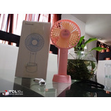 Mini Ventilador Portátil Recargable De 3 Pasos Con Base 