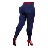 Jeans Mujer Pantalón Colombiano Mezclilla Strech Push Up 066