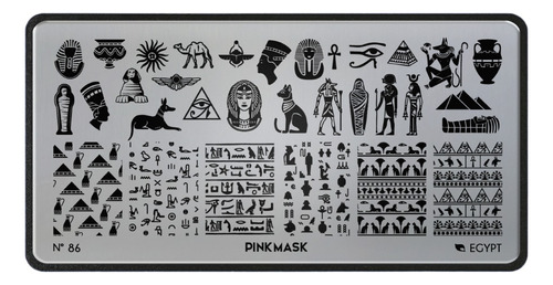 Placa Stamping Pink Mask #86 Egypt