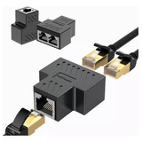 Adaptador Splitter Rj45 Divisor 1 A 2 Vías Doble Puerto 1par