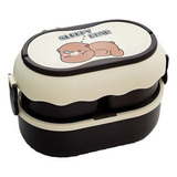 Bento Box Caja De Almuerzo Infantil 2 Capa Est. Japonesa