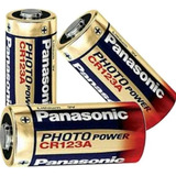 Bateria Cr123a Panasonic Lithium 3v Original Kit 3 Pilha