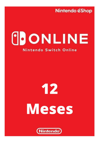 Nintendo Switch Online 12 Meses - Código De 16 Dígitos