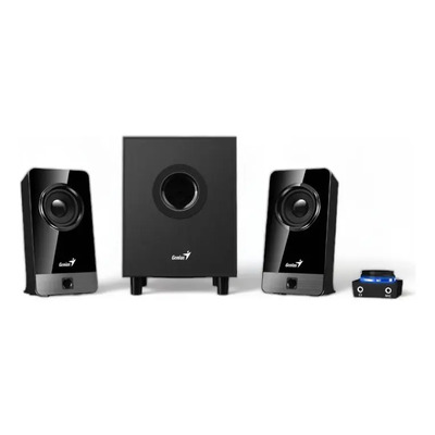 Parlantes Genius Sw- 2.1 300x 10w En Madera Negro | Envío gratis