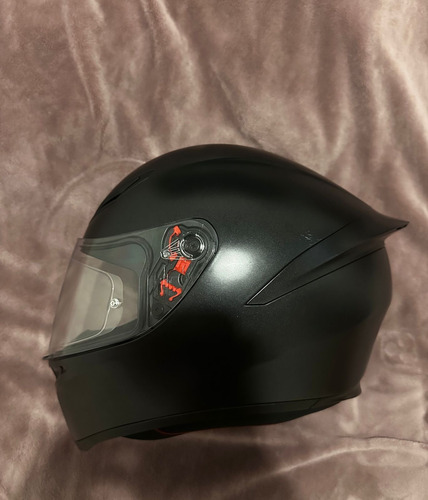 Casco Agv K1 Monocolor Mate, Color Negro, Tamaño 59-60 L