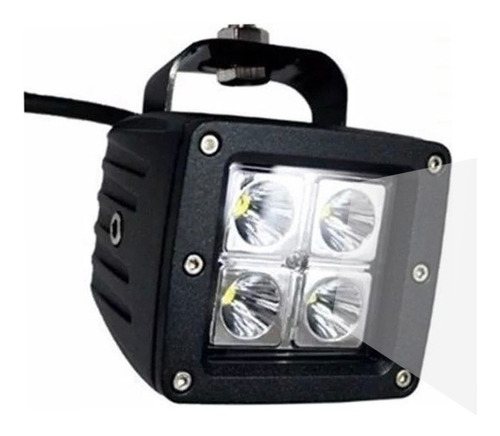 Faro Auxiliar 4 Leds 20w Con Lupa Para Auto Spot