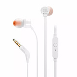 Fone De Ouvido Jbl T110 In Ear Branco Smartphone C/microfone