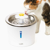 Fuente Bebedero Para Gato Antiahogo Acero Inox 3 Lt Catit