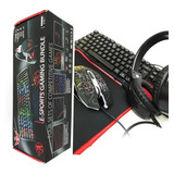 Kit Gamer E-sports Gaming Bundle De Pc Computador /4 Piezas 