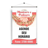 Banner Salão  Manicure  Pedicure 70x50