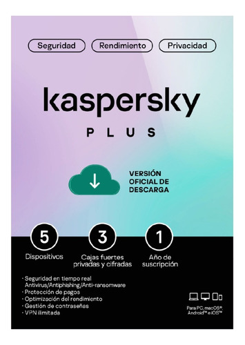 Kas-plus-para Kaspersky Plus 5pc