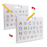 Juguetes Montessori Tablero Práctica Alfabeto Doble Cara