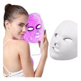 Máscara Facial Fototerapia Estética Led Tratamento 7 Cores.