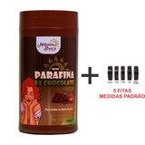 Parafina Chocolate Com Urucum Melanina  + 5 Fitas Bronze