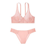 Conjunto Bra Y Pantie Mesh Victoria's Secret 36c