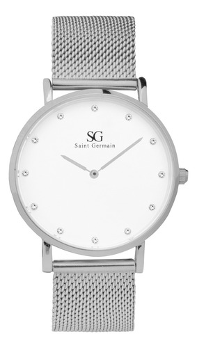 Relógio Feminino Prata Sg Harlem Diamond Silver 40mm