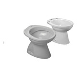 Combo Italiana Inodoro Corto Bidet 3 Agujeros Loza - Capea 