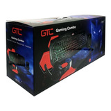 Kit Gamer 4 En 1 Gtc 014 Teclado + Mouse + Audífonos + Mouse