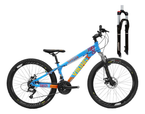 Bicicleta Aro 26 Vikingx Tuff25 24v Freio Hidráulico Trava