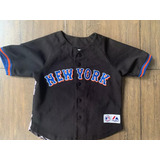 Jersey Beisbol Majestic Mlb Mets New York Bebe 1 Año Jn07