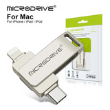 Pendrive256gb 2em1 Memória Usb3.0 P/ iPhone/iPad Fretegratis