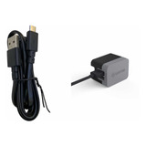 Cargador Griffin Doble Usb Carga Rápida Con Cable V8 Negro