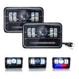 Par Faros Led Cuadrado 4×6 Hi/lo Drl Camione Jeep 4 Modos