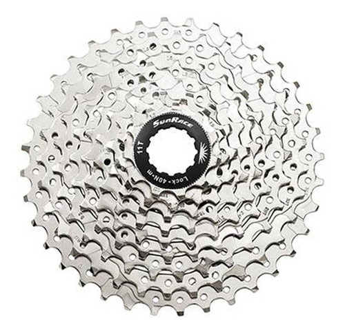 Piñón Cassette De Bicicleta 9 Vel. 11-32t Zinc Sunrace M90