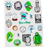 Planilla De Stickers Rick And Morty 28cm Aprox