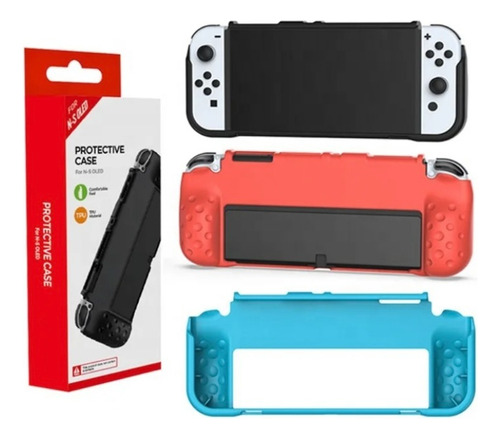 Funda Protectora Dobe Tpu Compatible Nintendo Switch Oled Color Negra