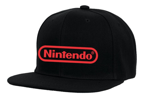  Gorra Plana Snapback - Nintendo - Gamer -  Logo - Tv